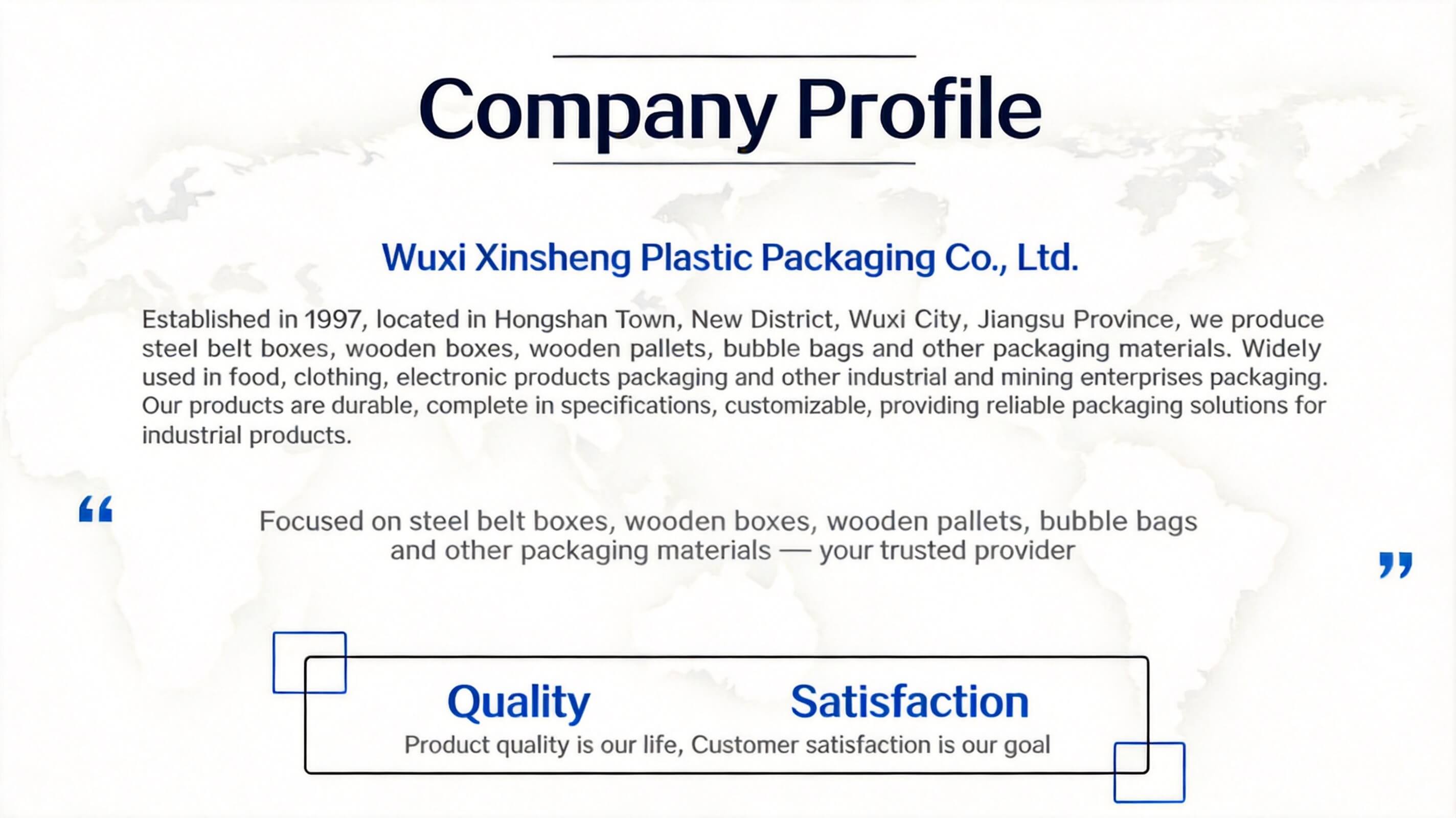 Wuxi Xishan Xinsheng Plastic Packaging Factory